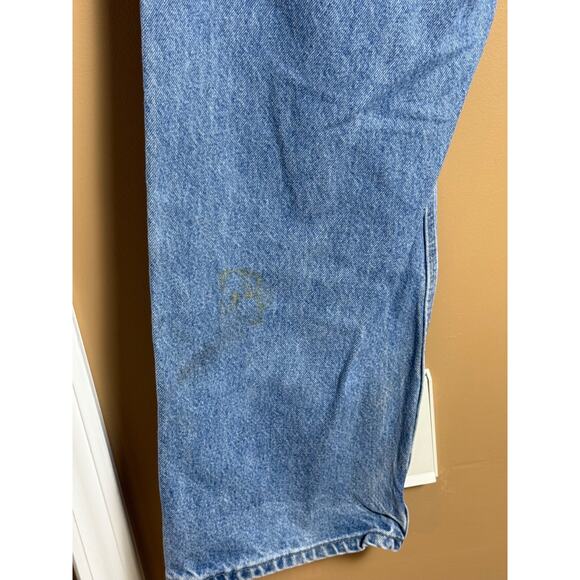 Vintage Carhartt Carpenter Jeans Denim Cargo Y2K Mens Size 36x32 - Picture 7 of 7